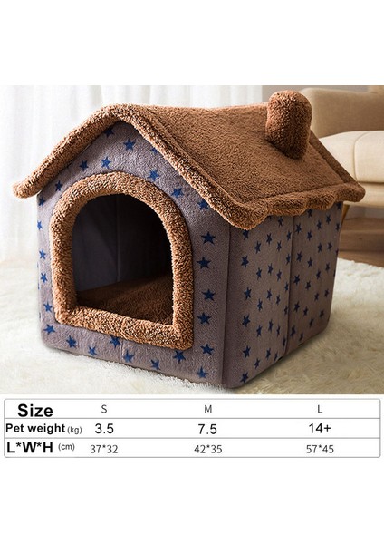 Stil 6 S Katlanabilir Kedi Evi Uyku Yatağı Sıcak Mağara Köpek Kulübesi Çıkarılabilir Yastık Mağara Yumuşak Yıkanabilir Kulübeler Kanepe Kediler Için Yavru Kedi Yavru Yuva (Yurt Dışından)