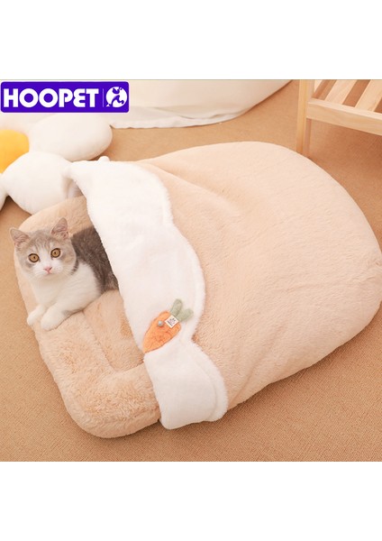 Açık Yeşil S 57X47CM Hoopet Kedi Uyku Yatağı Warmkediler Için Uyku Tulumu Derin Uyku Kış Rahat Mat Ev Yavru Kediler Için Yuva Yastığı Yorgan ile (Yurt Dışından) fırsatları
