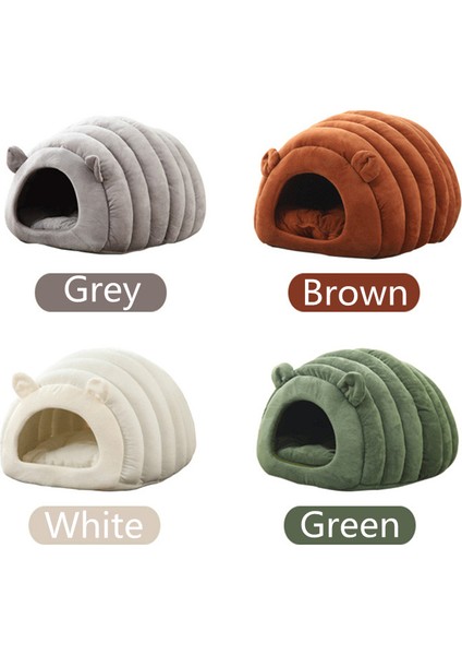 Beyaz L (50X40X38 Cm) Sıcak Kedi Yatak Pet Köpek Kedi Evi Kış Köpek Kedi Yastık Mat Kapalı Sepet Mağara Kulübesi Yuva Kediler Evcil Hayvanlar Için Ürünler Nido De Gato (Yurt Dışından) modelleri