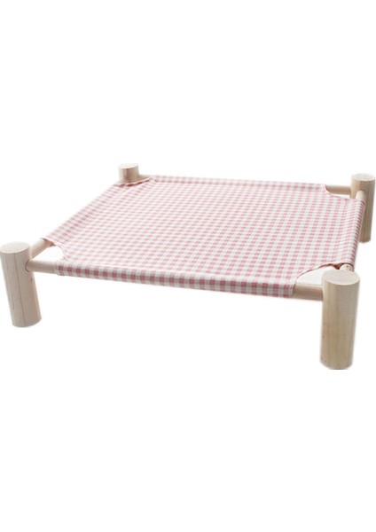 1 Adet Yükseltilmiş Kedi Yatağı Kedi Hamak Yatak Ahşap Tuval Kedi Salonu Yatak Ev Küçük Tavşan Kediler Köpekler Için Dayanıklı Tuval Evcil Hayvan Evi Malzemeleri (Yurt Dışından)