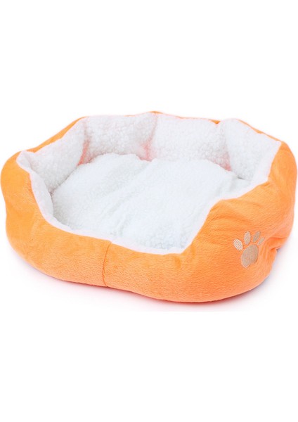 Turuncu 60X50 cm Köpek Yatağı Yavru Kediler Yataklar Çok Renkli Yumuşak Su Geçirmez Evcil Hayvanlar Yatak Ev Kulübeleri Mat Pedler Camas Para Perros Köpek Malzemeleri (Yurt Dışından)