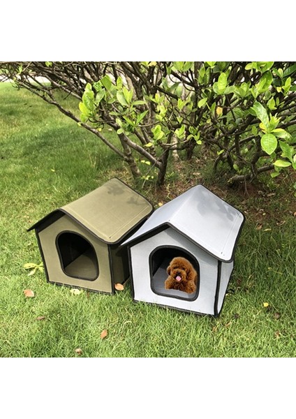 Kamuflaj L 50X40X45CM Katlanabilir Kedi Evi Su Geçirmez Kediler Için Ev Küçük Köpekler Açık Yavru Köpek Mağara Yuvası Evcil Hayvan Yatağı Iç Pedli Kedi Aksesuarları (Yurt Dışından) fiyatları