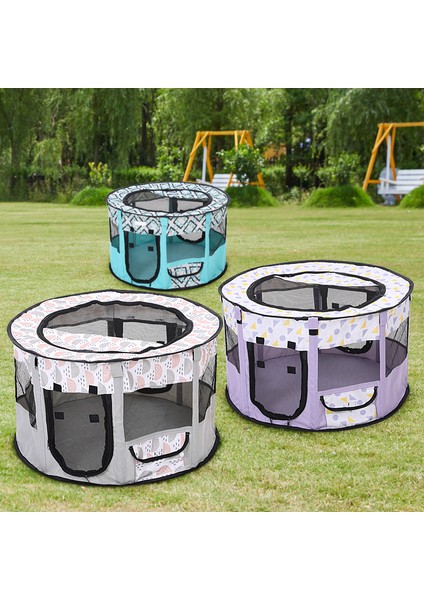 Gri 70X70X40 cm Taşınabilir Katlanır Pet Çadır Köpek Evi Yüksek Kaliteli Dayanıklı Köpek Çit Kediler Için Büyük Açık Köpek Kafesi Evcil Hayvan Oyun Parkı Kedi Yatağı (Yurt Dışından)