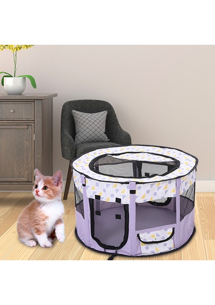 Gri 70X70X40 cm Taşınabilir Katlanır Pet Çadır Köpek Evi Yüksek Kaliteli Dayanıklı Köpek Çit Kediler Için Büyük Açık Köpek Kafesi Evcil Hayvan Oyun Parkı Kedi Yatağı (Yurt Dışından)