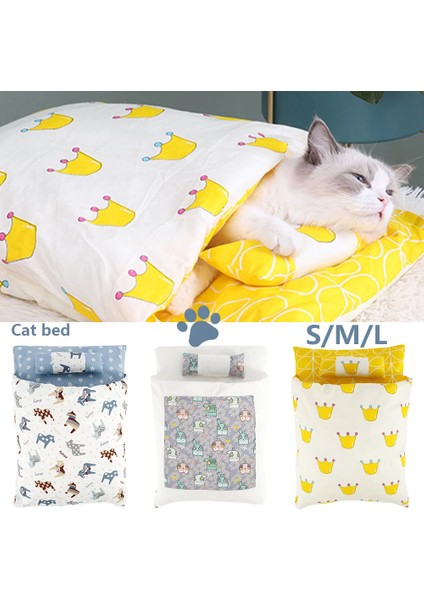 Stil 6 M Çıkarılabilir Köpek Kedi Yatağı Kedi Uyku Tulumu Kanepeler Mat Kış Sıcak Kedi Evi Küçük Pet Yatak Köpek Kulübesi Yuva Yastık Evcil Hayvan Ürünleri (Yurt Dışından) modelleri