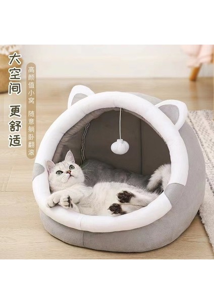 Bira S (31X30X28 Cm) Kedi Yatağı Sıcak Evcil Hayvan Sepeti Rahat Yavru Şezlong Yastık Kedi Evi Çadır Yıkanabilir Mağara Kediler Yataklar Için Çok Yumuşak Küçük Köpek Mat Çanta (Yurt Dışından)