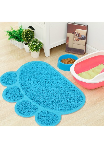 B1-Rose Kırmızı Mosodo Pet Kedi Kumu Mat Paw Baskı Besleme Kasesi Placemat Kedi Yatak Pedleri Kaymaz Su Geçirmez Çöp Trapper Paspaslar Kedi Aksesuarları (Yurt Dışından) fırsatları