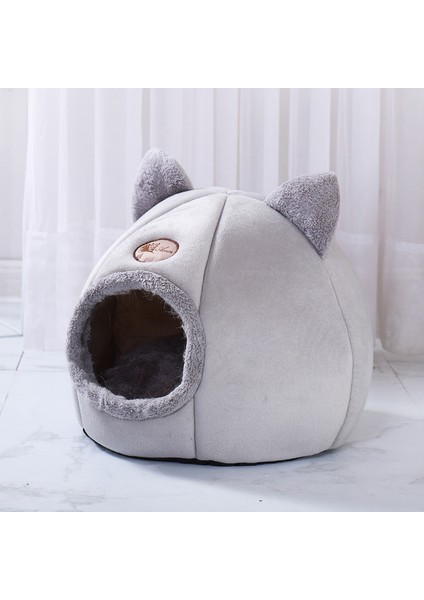 Gri M Yumuşak Pet Kedi Yatak Evi Sıcak Pet Yatak Mağara Çadırı Çıkarılabilir Yastık ile Kış Uyku Evcil Hayvan Pedi Yuva Kediler Ürünleri (Yurt Dışından)