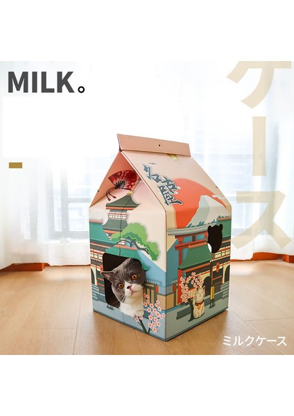 46X33X40 cm Bir Hoopet Oluklu Kağıt Kedi Evi Japon Tarzı Kediler Için Yatak Taşlama Pençe Kedi Scratcher Yuva Scratch Pad Karton (Yurt Dışından) fiyatları