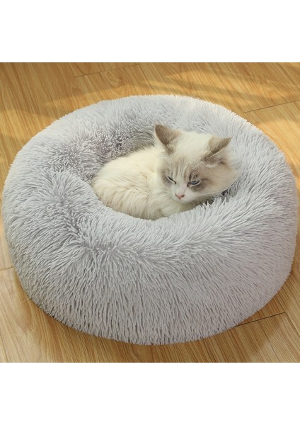 Kahve 70CM Süper Kedi Yatağı Sıcak Uyuyan Kedi Yuvası Yumuşak Uzun Peluş En Iyi Pet Köpek Yatağı Süper Yumuşak Kedi Yatağı Köpek Kedi Ürün Aksesuarları Köpek Yatağı (Yurt Dışından)