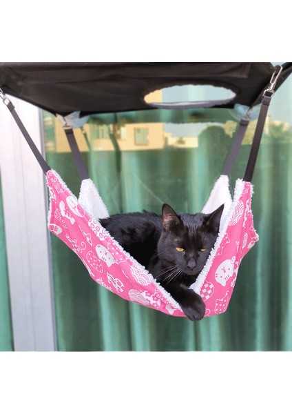 Pembe 35X35 cm Nefes Artı Kadife Pamuk Pet Kedi Hamak Evcil Hayvan Hamak Deniz Yatağı Fare Sincap Evcil Hayvan Malzemeleri Salıncak Kedi Asılı Yuva Malzemeleri (Yurt Dışından) modelleri