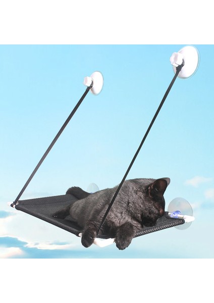 Balık Tek Katmanlı Kedi Hamak Vantuz Pencere Kenarı Kedi Rahat Hamak Yaz Nefes Örgü Çift Asılı Yataklar Evcil Hayvan Hamak (Yurt Dışından)
