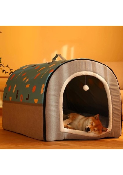 B 2xl 75X50X50 cm Sıcak Kış Kedi Köpek Yatağı Mat Derin Uyku Çadır Rahat Geometrik Ev Yuva Orta Büyük Köpekler Için Çıkarılabilir Yıkanabilir Evcil Hayvan Malzemeleri (Yurt Dışından) fiyatları