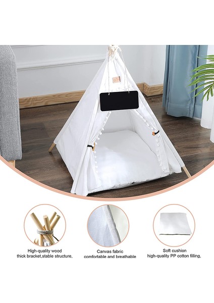 Tip 10 50CMX48CMX60CM Kedi Çadır Evi Yavru Yatak Taşınabilir Yıkanabilir Teepee Yavru Kedi Için Kalın Yastık ile Kapalı Açık Çadır Kedi Malzemeleri Pet Teepee (Yurt Dışından)