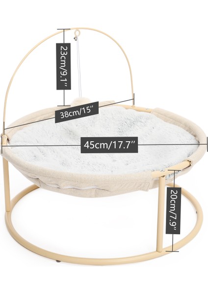 Mat-Pembe Çap 45 Pet Hamak Kedi Yatağı Çıkarılabilir Kedi Evi Yatakları Şezlong Için Küçük Köpekler Yatağı Yavru Pencere Kış Sıcak Sevimli Uyku Mats Ürünleri (Yurt Dışından) fırsatları