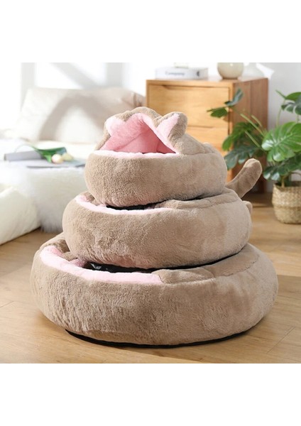 B 50X50 cm Kış Peluş Pet Kedi Yatağı Yuvarlak Kedi Yastık Kedi Evi 2 In 1 Sıcak Kedi Sepeti Kedi Uyku Tulumu Yuva Kulübesi Küçük Orta Köpek Kedi (Yurt Dışından) indirimleri