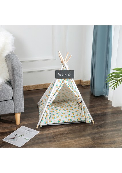 Stil 3 60X50X48 cm Pet Çadır Ev Kedi Yatak Kalın Yastıklı Taşınabilir Teepee ve Köpek Yavrusu Gezisi Için 9 Renk Mevcuttur Açık Kapalı (Yurt Dışından)