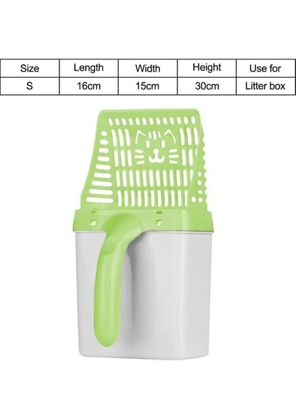 GREEN-FS0003 Xs Resim Olarak Su Geçirmez Pet Kedi Kumu Mat Eva Çift Katmanlı Kedi Kumu Yakalama Pet Kumu Kedi Mat Temiz Ped Ürünleri Kediler Için Aksesuarlar (Yurt Dışından)