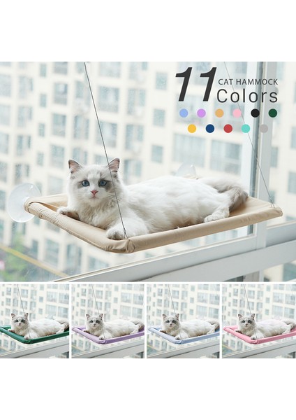 Siyah Pet Kedi Hamak Asılı Kedi Yatağı Rulman 20KG Rahat Kedi Güneşli Pencere Koltuk Montaj Yavru Tırmanma Çerçeve Evcil Hayvan Aksesuarları (Yurt Dışından) fırsatları