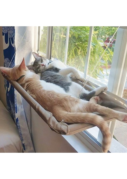 Kahverengi Asma Pet Yatak Güneşlenme Penceresi Pet Standı Kedi Hamak 20 Kg'a Kadar Rahat Pet Yatak Rafı Yatak Kedi Yatak Kedi Sepeti (Yurt Dışından)