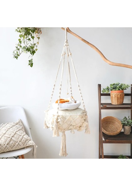 B El Dokuma Pet Kedi Hamak Goblen Yatak Makrome Halat Kedi Salıncak Kedi Levrek Duvar Asılı Sepet Serme Yatak Ev Dekor Bohemya (Yurt Dışından) fiyatları