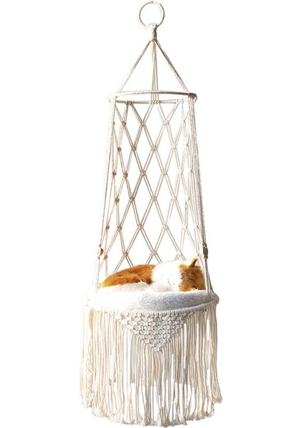 B El Dokuma Pet Kedi Hamak Goblen Yatak Makrome Halat Kedi Salıncak Kedi Levrek Duvar Asılı Sepet Serme Yatak Ev Dekor Bohemya (Yurt Dışından) modelleri