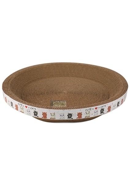 40 cm Dayanıklı Yuvarlak Kazıma Pedi Taşlama Pençeleri Karton Oluklu Kağıt Kediler Tırma Tahtası Yavru Kazıyıcılar Pet Oyuncak (Yurt Dışından)