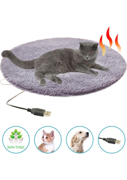 Gri Köpek Isıtma Peluş Ped USB Elektrikli Mat Sabit Sıcaklık Pet Yatak Battaniyesi Köpek Isıtıcı Taşınabilir Kedi Kış Uyku Roud Yastık (Yurt Dışından) indirimleri