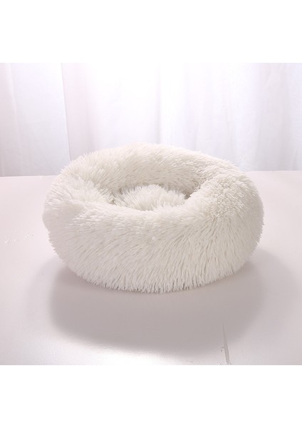 Beyaz 70CM Süper Yumuşak Köpek Yatağı Peluş Kedi Halısı Köpek Yatakları Büyük Köpekler Için Yatak Labradors Evi Yuvarlak Yastık Ev Hayvanı Ürünü Aksesuarları (Yurt Dışından)