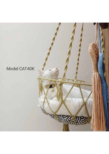 CAT40K Büyük 40X120 cm Kedi Hamak Pencere Makrome Sevimli Pet Kedi Yatakları Kedi Evi Çadır Yavru Kedi Aksesuarları Kedi Oyuncakları Yaka Topları (Yurt Dışından) indirimleri