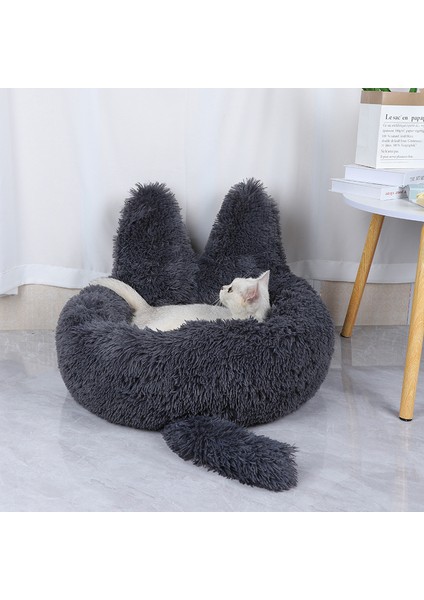 5-Kahve 40 cm Yuvarlak Kedi Yatak Evi Uzun Peluş Pet Yatak Kediler Için Yastık Köpekler Için Mat Sıcak Evcil Hayvan Aksesuarları Ev Yıkanabilir Köpek Kanepe Yumuşak Uyku (Yurt Dışından) fiyatları