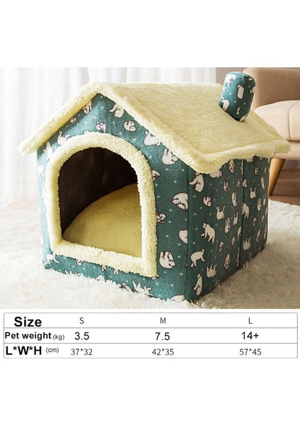 Stil 1 S Katlanabilir Kedi Evi Uyku Yatağı Sıcak Mağara Köpek Kulübesi Çıkarılabilir Yastık Mağara Yumuşak Yıkanabilir Kulübeler Kanepe Kediler Için Yavru Kedi Yavru Yuva (Yurt Dışından)