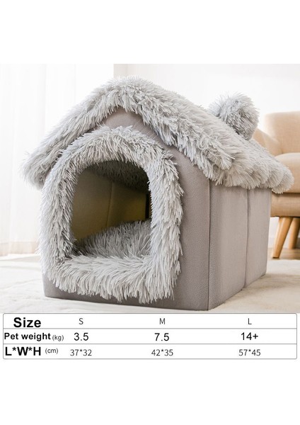 Stil 1 S Katlanabilir Kedi Evi Uyku Yatağı Sıcak Mağara Köpek Kulübesi Çıkarılabilir Yastık Mağara Yumuşak Yıkanabilir Kulübeler Kanepe Kediler Için Yavru Kedi Yavru Yuva (Yurt Dışından)