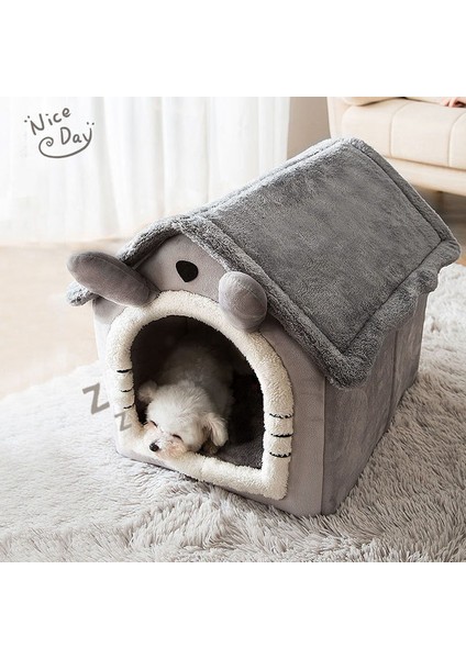 Stil 1 S Katlanabilir Kedi Evi Uyku Yatağı Sıcak Mağara Köpek Kulübesi Çıkarılabilir Yastık Mağara Yumuşak Yıkanabilir Kulübeler Kanepe Kediler Için Yavru Kedi Yavru Yuva (Yurt Dışından)