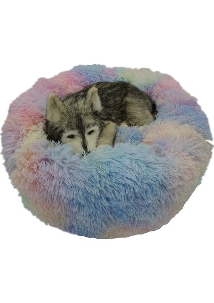 Yeşil 40CM Vıp Bağlantı Yuvarlak Peluş Kedi Yatak Kediler Evi Için Pet Yatak Kedi Yatak Sepeti Hayvanlar Ürünleri Kanepe Uzun Köpek Yatağı Yastık Mat Evcil Hayvanlar Için (Yurt Dışından)