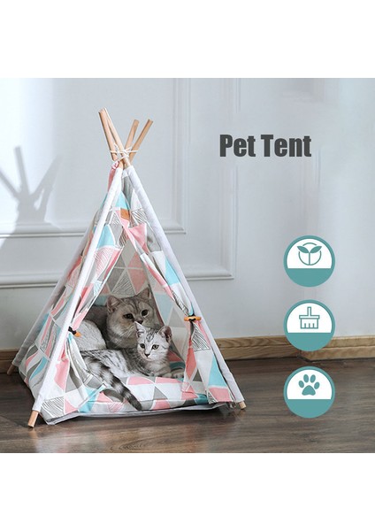 Style-8 48X48X46X32CM Taşınabilir Kedi Yatağı Sevimli Kedi Evi Sakinleştirici Teepee Kalın Yastık Gatto Malzemeleri Için Mevcut Yavru Köpek Evi Lüks Pet Çadır Ev (Yurt Dışından)