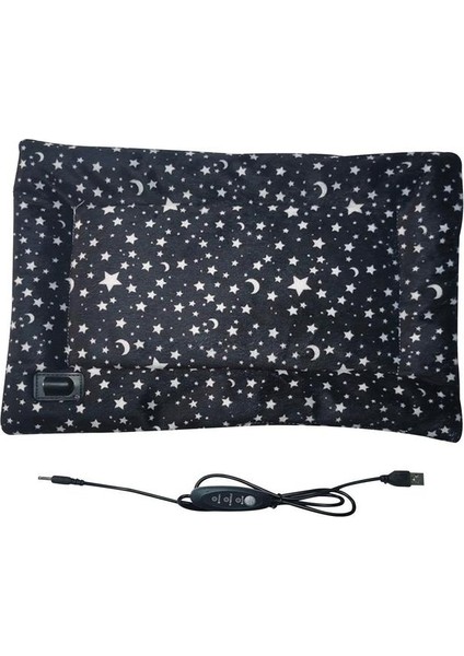 02 Pet Isıtma Pedi USB Sıcaklık Ayarı Kolay Temizlenebilir Pet Mat Köpekler Kediler Hayvan Yumuşak Kış Sıcak Yastık Mat Yatak Köpek Battaniye (Yurt Dışından)