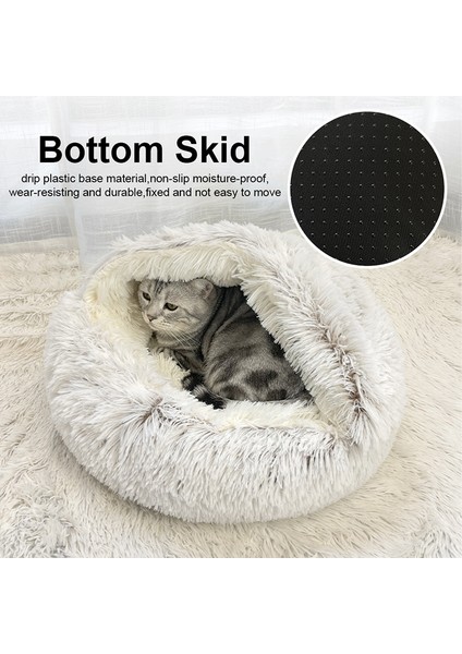 Yeşil Uzun Peluş 60X60CM Kış Uzun Peluş Pet Kedi Yatağı Yuvarlak Kedi Yastık Kedi Evi 2 In 1 Sıcak Kedi Sepeti Kedi Uyku Tulumu Kedi Yuva Kulübesi Küçük Köpek Kedi Için (Yurt Dışından) indirimleri