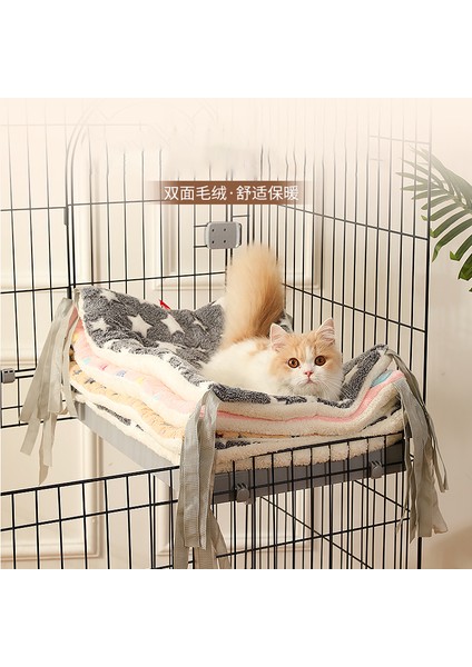Kayışlı Mat L 75X50CM Yumuşak Flanel Kalınlaşmış Pet Yatak Mat Kayışlı Yumuşak Polar Kedi Kafesi Yatak Pedi Kedi Hamak Köpek Battaniye Yatak Mat Yavru Kedi Için Yastık (Yurt Dışından) fiyatları