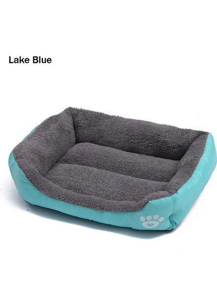 Lake Blue M 55X40X12CM Büyük Köpek Yatağı Sıcak Yumuşak Evcil Hayvan Yastığı Yıkanabilir Kedi Mat Su Geçirmez Köpek Kulübesi Yatak Dikdörtgen Orta Köpekler Için Köpek Evi Sepetleri Xl (Yurt Dışından)