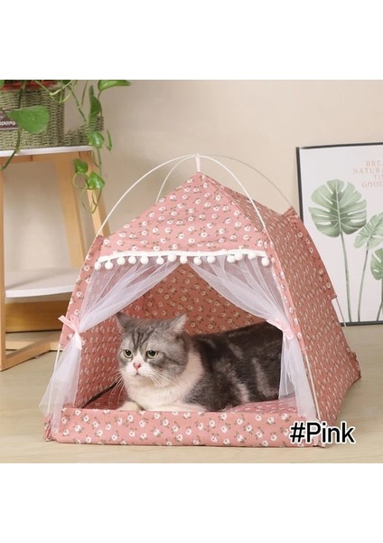 Pembe S Çadır Yatak Evcil Hayvanlar Için Kedi Evi Evcil Hayvan Aksesuarları Için Rahat Ürünler Yuva Küçük Köpekler Için Rahat Sakinleştirici Kedi Yatakları Chihuahua Çadır Hamak (Yurt Dışından)