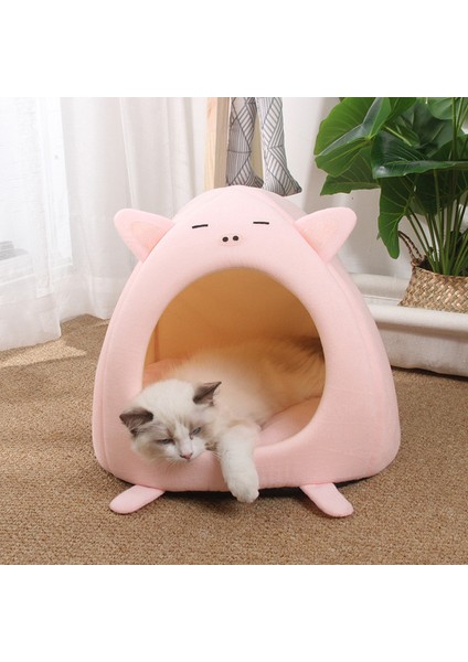 Sulu Şeftali M (38X38CM) Sıcak Konfor Kedi Yatağı Evcil Hayvan Sepeti Şezlong Yavru Kedi Evi Mat Küçük Köpekler Mağara Çadırı Sevimli Yumuşak Yastık Yıkanabilir Kedi Evi Yatakları (Yurt Dışından) modelleri