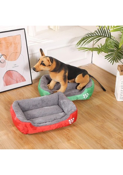 Yeşil S 45X30 X12CM Büyük Köpek Yatağı Sıcak Yumuşak Evcil Hayvan Yastığı Yıkanabilir Kedi Mat Su Geçirmez Köpek Kulübesi Yatak Dikdörtgen Orta Köpekler Için Köpek Evi Sepetleri Xl (Yurt Dışından) modelleri
