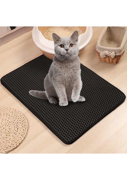 Pembe 40X50CM 40X50CM Çift Katmanlı Kaymaz Kum Kedi Pedi Pet Kedi Kumu Mat Tuvalet Eva Kediler Için Su Geçirmez Temiz Ped Ev Temiz Aksesuarları (Yurt Dışından) indirimleri