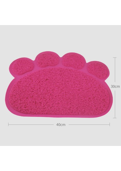 Pawrose 30X40 Su Geçirmez Pet Kum Mat Yüksek Esneklik Fiber Kedi Katmanlı Küçük Yavru Yüz Paw Desen Ev Hayvanı Ürünü Tuvalet Paspas Kediler Aksesuarları (Yurt Dışından)