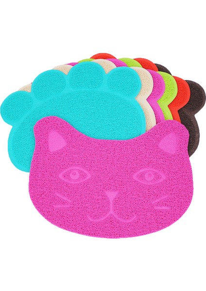 Pawrose 30X40 Su Geçirmez Pet Kum Mat Yüksek Esneklik Fiber Kedi Katmanlı Küçük Yavru Yüz Paw Desen Ev Hayvanı Ürünü Tuvalet Paspas Kediler Aksesuarları (Yurt Dışından) fiyatları