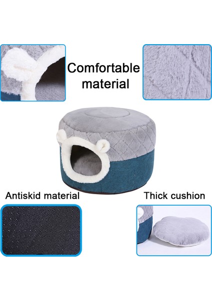 Gri-Mavi L 50X50X36CM Çıkarılabilir Kedi Yatak Evi Yumuşak Peluş Köpek Kulübesi Köpek Yastık Küçük Köpekler Kediler Yuva Kış Sıcak Uyku Pet Köpek Yatağı Pet Mat Malzemeleri (Yurt Dışından) fiyatları