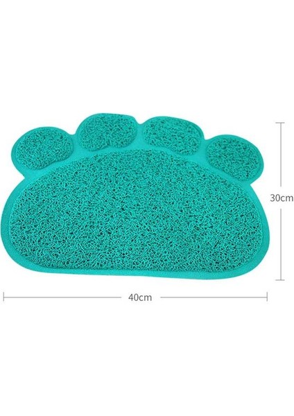 Mavi Sıcak Kediler Çöp Yakalama Paspaslar Pedleri 30*40CM Pvc Elastik Elyaf Paspaslar Kediler Için Kum Kutuları Kedi Yatakları Paspaslar Evcil Hayvan Ürünleri Kedi Malzemeleri (Yurt Dışından)