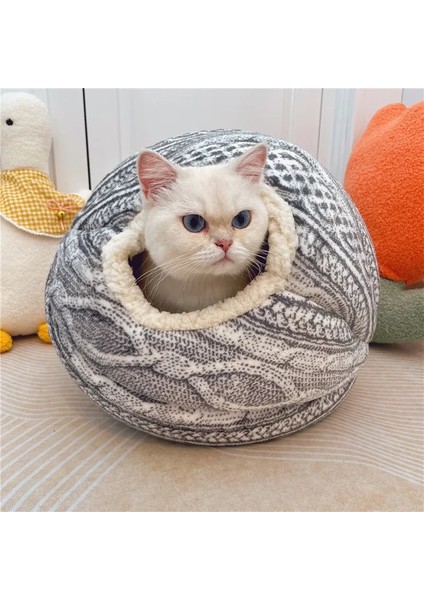Resim Olarak Dokuma Yün Topu Kedi Küresel Kedi Evi Yuvarlak Açılış Kapalı Evcil Hayvan Yuvası Dört Mevsim Sıcak Yurt Küçük Yavru Kedi Yatağı Evcil Hayvan Ürünleri (Yurt Dışından) fiyatları