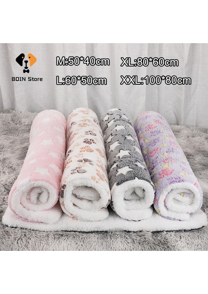 D XL(80X60CM) M-Xxl Peluş Köpek Kedi Mat Köpek Yatağı Kalınlaşmış Yumuşak Yün Mat Battaniye Ev Taşınabilir Yıkanabilir Sıcak Uyku Pedleri Evcil Hayvan Aksesuarları (Yurt Dışından) fiyatları